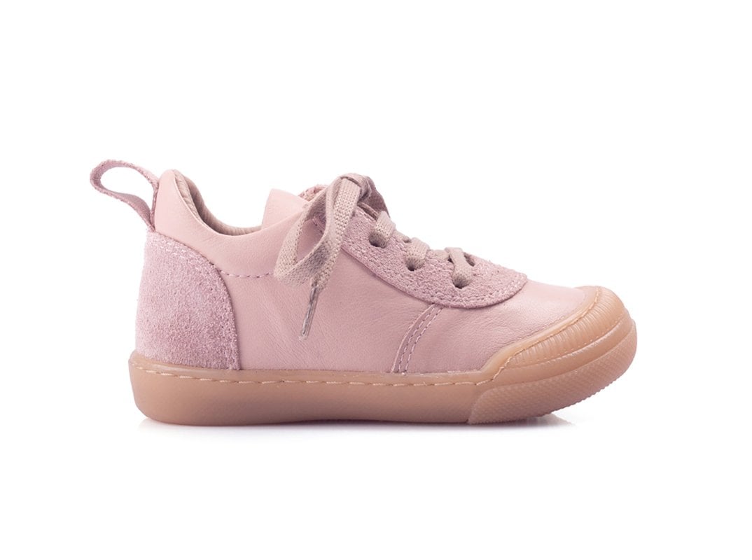 Speedy Bağcıklı Pudra Sneaker Unisex Hakiki Deri Çocuk Ayakkabısı