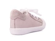 Sporty-2 Bağcıklı Taş Rengi Sneaker Unisex Hakiki Deri Çocuk Ayakkabısı