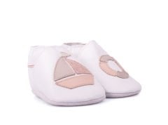 Little Boat Pudra Süet Tabanlı Hakiki Deri Unisex Çocuk ve Bebek Patik