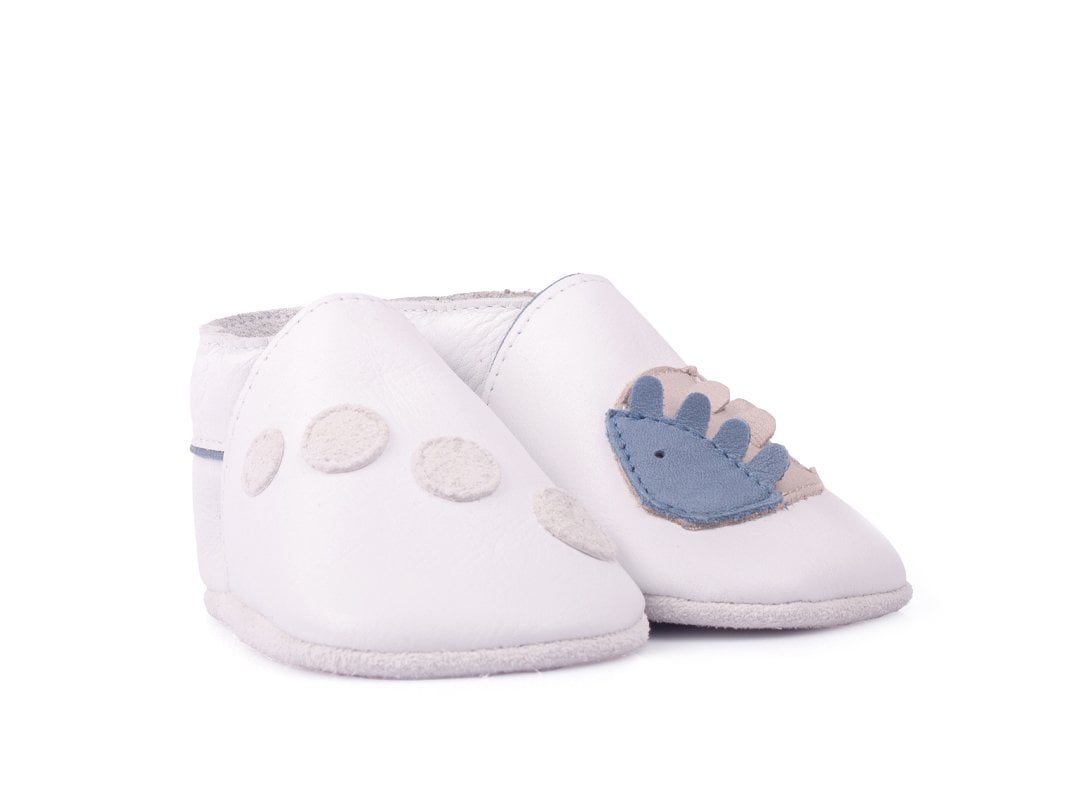 Little Fish Mavi Süet Tabanlı Hakiki Deri Unisex Çocuk ve Bebek Patik
