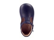 Little George Lacivert Tokalı Unisex Hakiki Deri İlk Adım Çocuk Ayakkabısı