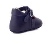 Little George Lacivert Tokalı Unisex Hakiki Deri İlk Adım Çocuk Ayakkabısı