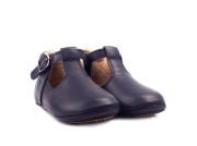 Little George Lacivert Tokalı Unisex Hakiki Deri İlk Adım Çocuk Ayakkabısı