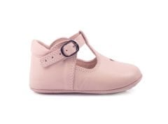 Little Heart Pudra Tokalı Unisex Hakiki Deri İlk Adım Çocuk Ayakkabısı