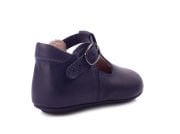 Little Heart Lacivert Tokalı Unisex Hakiki Deri İlk Adım Çocuk Ayakkabısı
