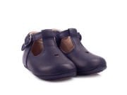 Little Heart Lacivert Tokalı Unisex Hakiki Deri İlk Adım Çocuk Ayakkabısı