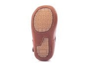 Little Bloom Kahverengi Tokalı Unisex Hakiki Deri İlk Adım Çocuk Ayakkabısı