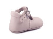 Little Bloom Taş Rengi Tokalı Unisex Hakiki Deri İlk Adım Çocuk Ayakkabısı