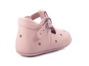 Starry Sky Pudra Tokalı Unisex Hakiki Deri İlk Adım Çocuk Ayakkabısı