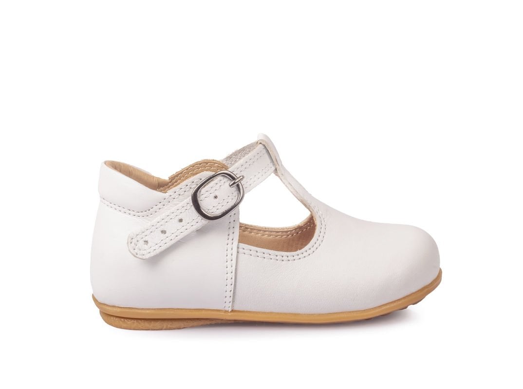 Little George Unisex Hakiki Deri Beyaz Çocuk Ayakkabısı