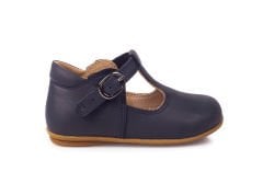 Little George Unisex Hakiki Deri Lacivert Çocuk Ayakkabısı