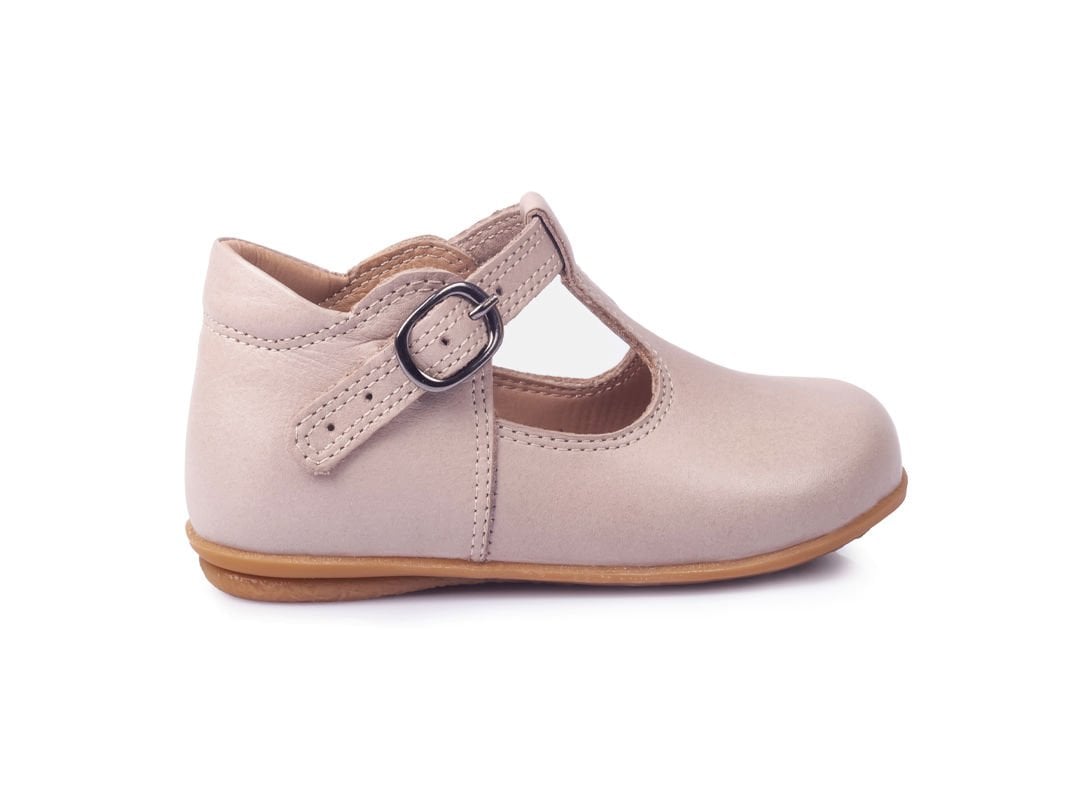 Little George Unisex Hakiki Deri Taş Rengi Çocuk Ayakkabısı