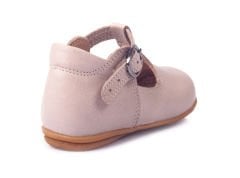 Little Heart Unisex Hakiki Deri Taş Rengi Çocuk Ayakkabısı