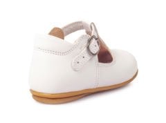 Little Star Unisex Hakiki Deri Beyaz Çocuk Ayakkabısı