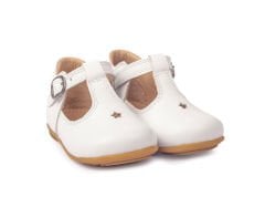 Little Star Unisex Hakiki Deri Beyaz Çocuk Ayakkabısı