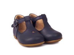 Little Star Unisex Hakiki Deri Lacivert Çocuk Ayakkabısı