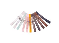 Koyu Vizon Unisex Lastikli Dana Derisi Kemer