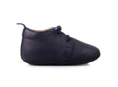 Little Boot Lacivert Bağcıklı Unisex Hakiki Deri İlk Adım Çocuk Ayakkabısı
