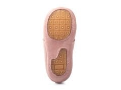 Little Boot Pudra Bağcıklı Unisex Hakiki Süet Deri İlk Adım Çocuk Ayakkabısı