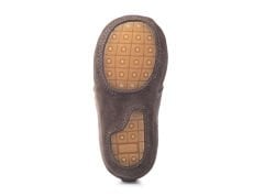 Little Boot Gri Rengi Bağcıklı Unisex Hakiki Süet Deri İlk Adım Çocuk Ayakkabısı